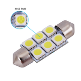 Foco Automotriz S8 Toldo 12 V de 6 LEDs 5050 Blanco Frío