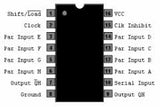 74LS165 TTL Registro de Salida Paralelo/Serial de 8 Bits