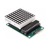 Módulo Matriz de LED 3 mm Cátodo de 8 x 8 Chica con Driver MAX7219