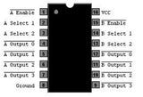 74LS139P TTL Decodificador y Demultiplexor Doble de Cuatro Líneas