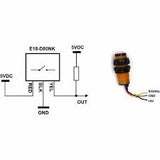 Sensor de Proximidad Infrarojo E18-D80NK