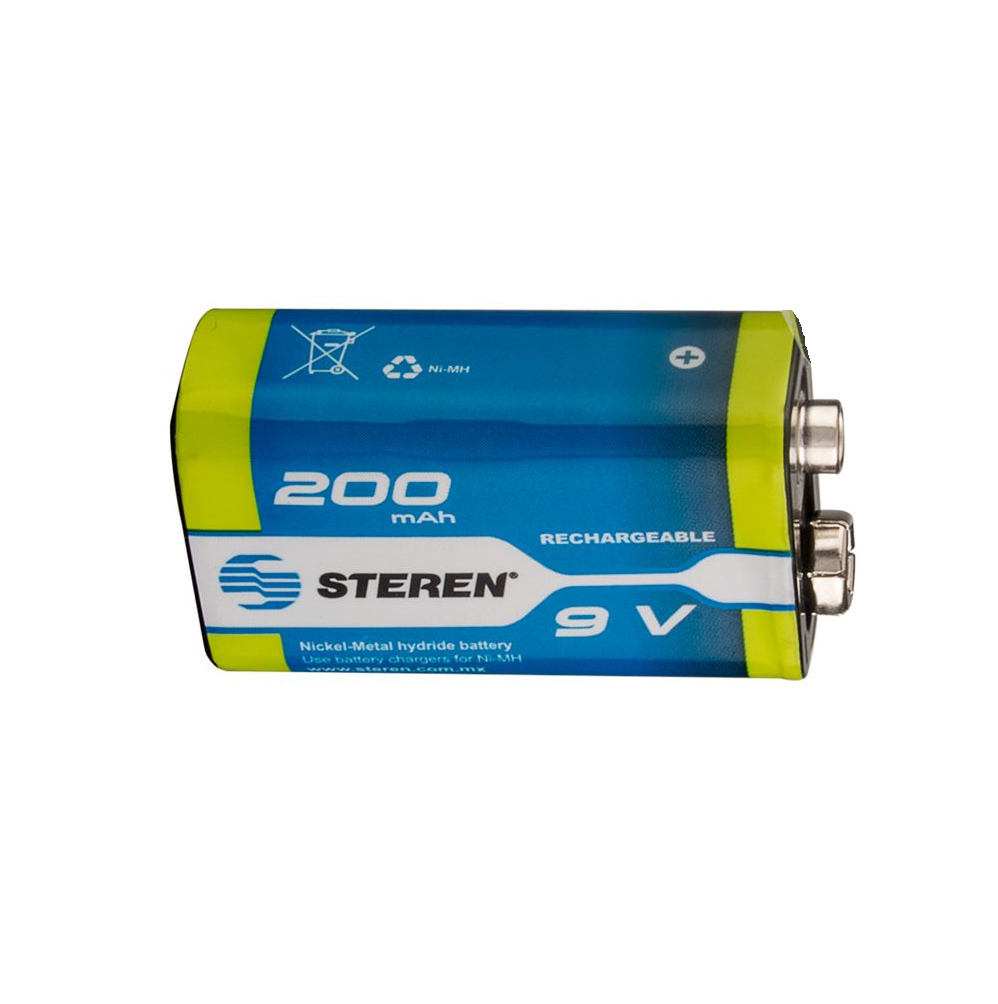 PILA RECARGABLE CUADRADA 200 MAH STEREN