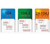 Capacitor Poliéster 22 nF (0.022 µF) Varios Voltajes