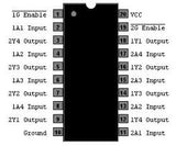 74LS244 TTL Buffer de 8 Entradas No Invertido