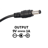 Fuente de Alimentación Interior 9 V 1 A Conector Plug Invertido