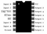 74LS247 TTL Manejador y Decodificador BCD a Siete Segmentos