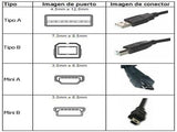 Conector USB Jack USB-A 4 Pines para Chasis Vertical Largo