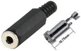 Jack 3.5 mm Estéreo para Extensión Plástico