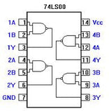 74LS00 TTL 4 Compuertas NAND de 2 Entradas Cuádruple