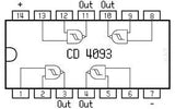 CD4093BM CMOS Cuatro Compuertas NAND de 2 Entradas Trigger Schmitt