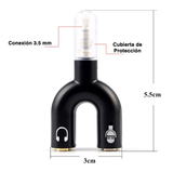 Adaptador Divisor de Audio Estéreo 3.5 mm para Micrófono y Audífonos