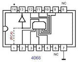 CD4068BE CMOS Ocho Compuertas NAND