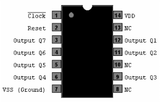 CD4024 CMOS Contador de Rizo 7 Etapas