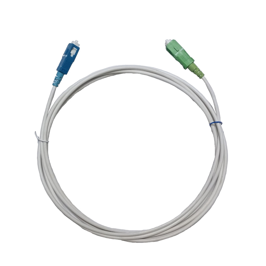 Cable fibra optica SC/APC simple netcord internet 5 metros - MEGATRONICA