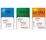 Capacitor Poliéster 10 nF (0.01 µF) Varios Voltajes