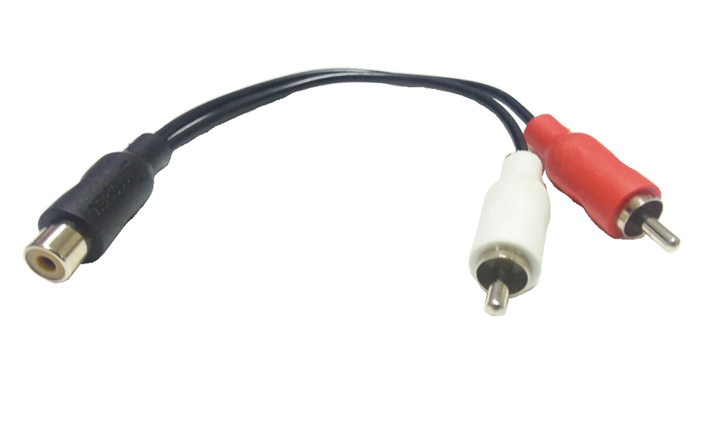 Cable RCA 2 plug a jack de 15 cm Steren Tienda en Línea