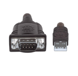 Cable Convertidor Serial 0.45 m Plug USB-A a Plug DB9 205153