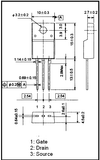 Transistor TK5A50D Mosfet TO220 CH-N 500 V 5 A