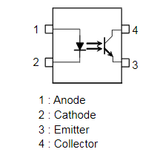 Optoacoplador TLP785 (GRL,F) Salida Transistor