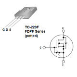 Transistor FDPF8N50NZ Mosfet TO220 CH-N 500V 8A 25AC9559