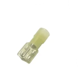 Terminal Eléctrica Faston Hembra 1/4" para Cable 12-10 AWG con Forro Aislada