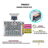 Módulo Dimmer 4000 W de 0 V a 220 V con Carcasa