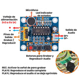 Módulo Grabador de Sonido ISD1820 con Bocina