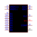 DAC0800LCMX/NOPB CMOS Convertidor Digital/Analógico 8 Bit
