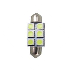 Foco Automotriz S8 Toldo 12 V de 6 LEDs 5050 Blanco Frío