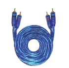 Cable 7.6 m 2 Plug RCA a 2 Plug RCA Azul con Mylar DXR 080-138