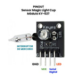 Módulo Sensor de Inclinación y Vibración Magic Light Cup KY-027
