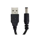 Cable de Alimentación 1 m Plug USB-A a Plug Invertido 5.1 mm x 2.1 mm